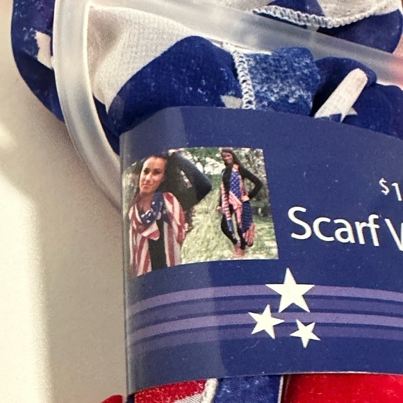 Red, White and Blue Scarf Vest - Picture 2 of 4